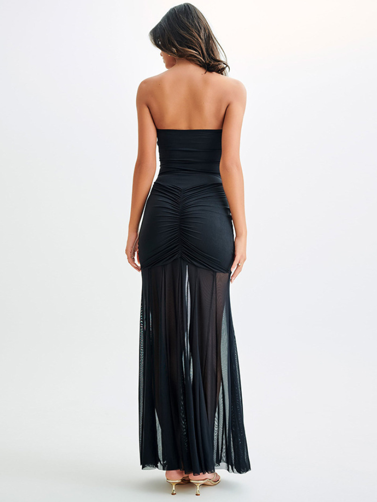 ELEGANT OFF-SHOULDER MAXIKLÄNNING