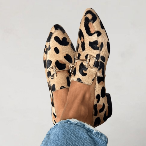 KARIN | STILIGA SPETSFÖRDA LOAFERS MED TRYCK