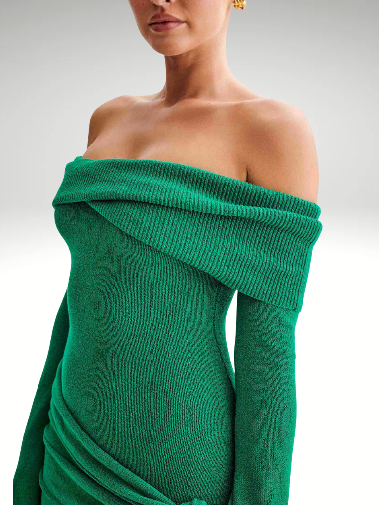 GLAMOUR WRAP MINI KLÄNNING