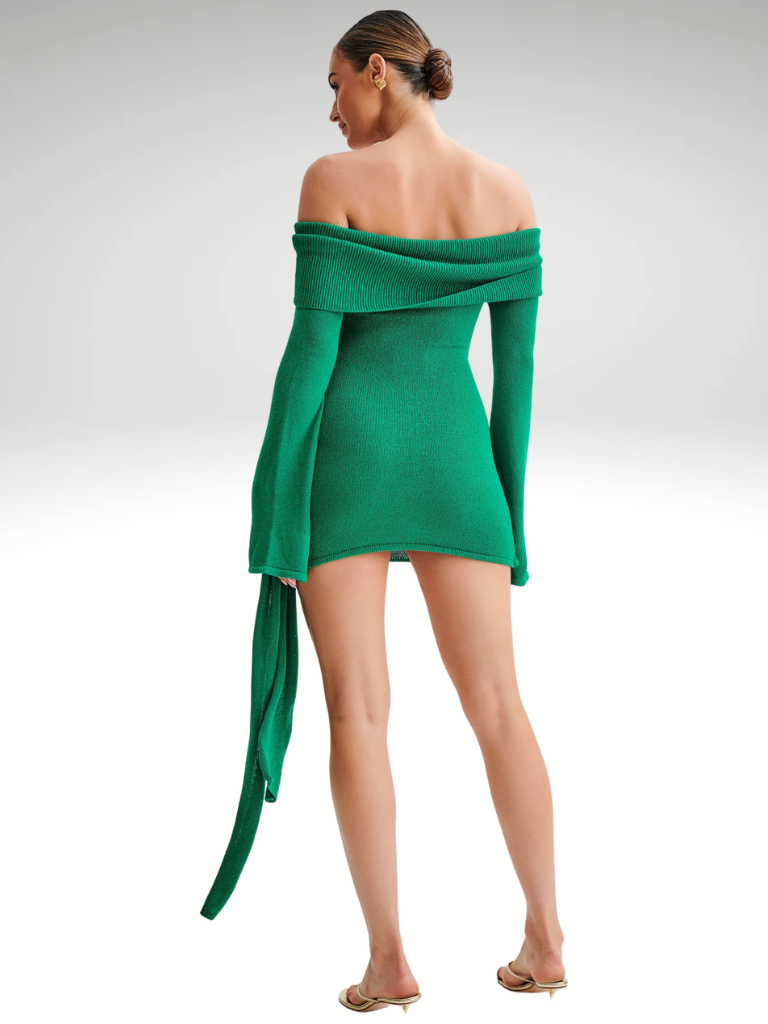 GLAMOUR WRAP MINI KLÄNNING