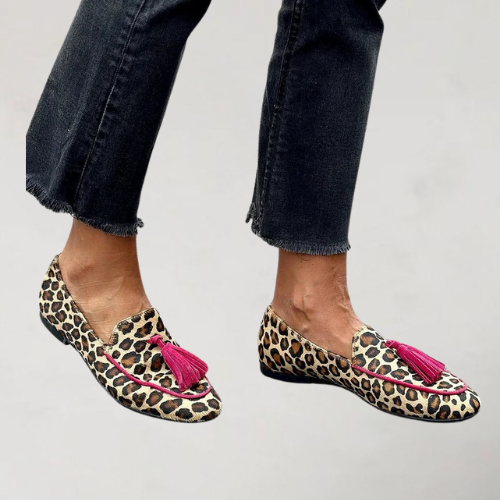 LEEN | FÄRGBLOCK TRENDIGA LOAFERS MED PRIN