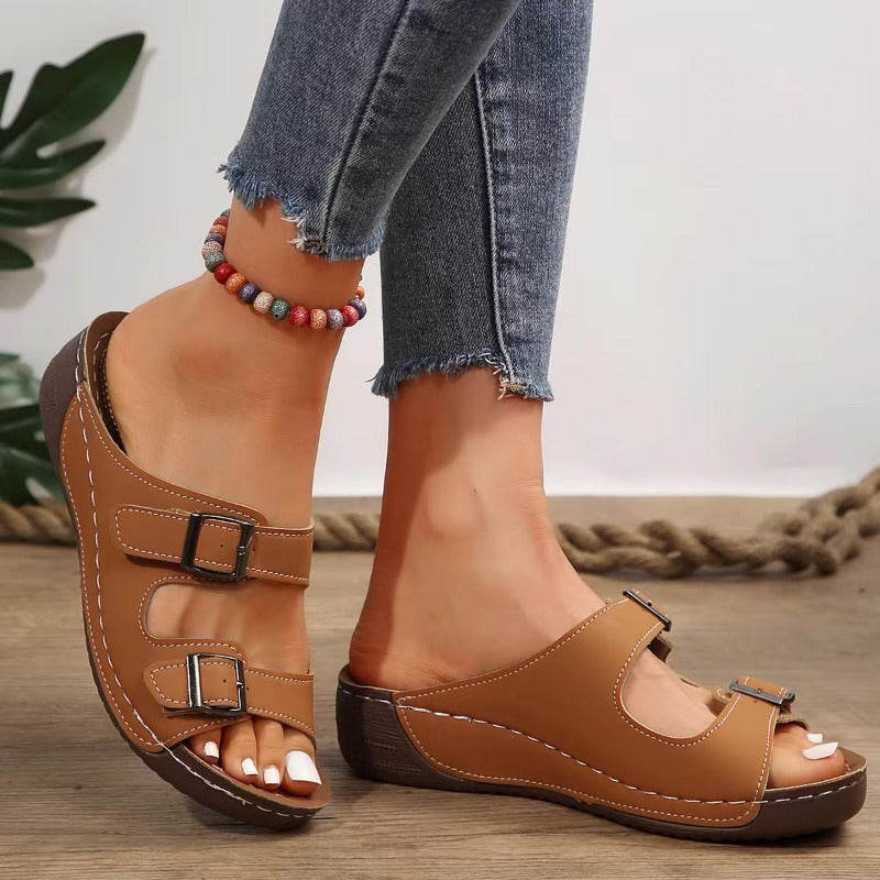 Elena | Ortopediska Sandaler med Spänne