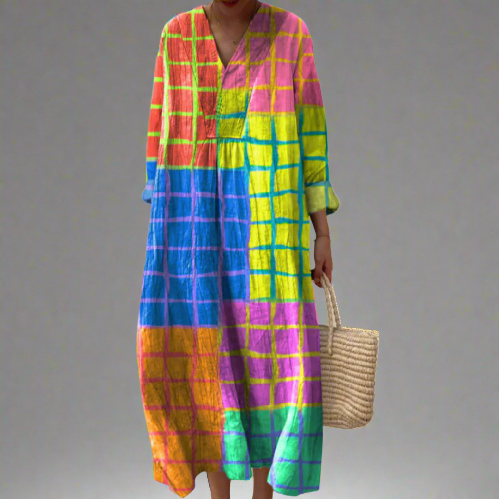Charlene | Elegant Geometrisk Klänning