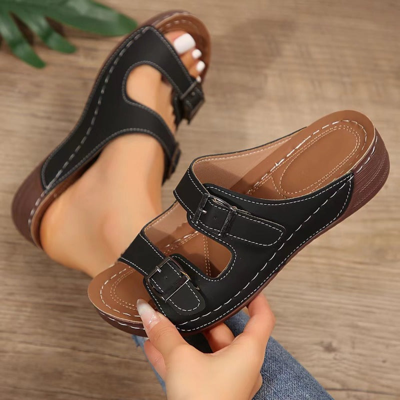 Elena | Ortopediska Sandaler med Spänne