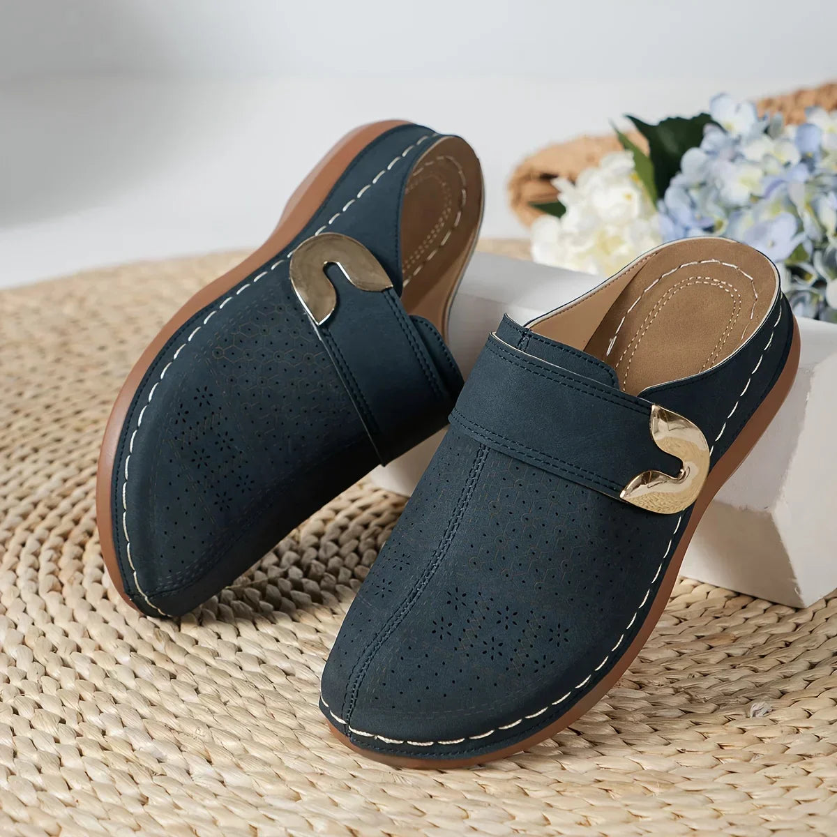 Caprielle Chic Stötdämpande Klacksandaler