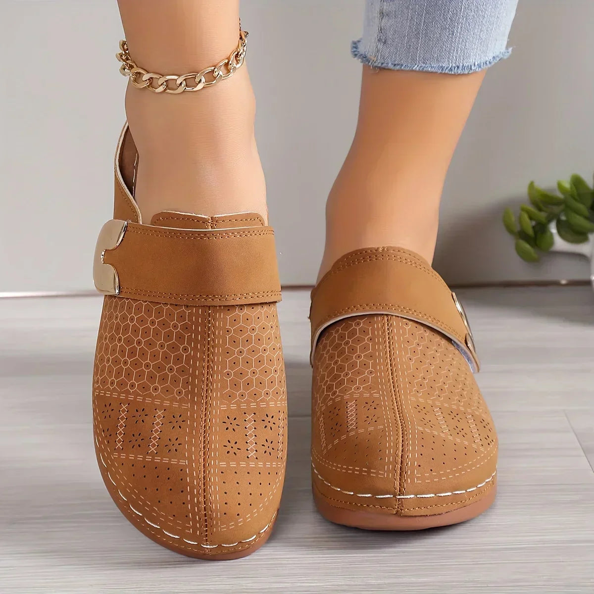Caprielle Chic Stötdämpande Klacksandaler