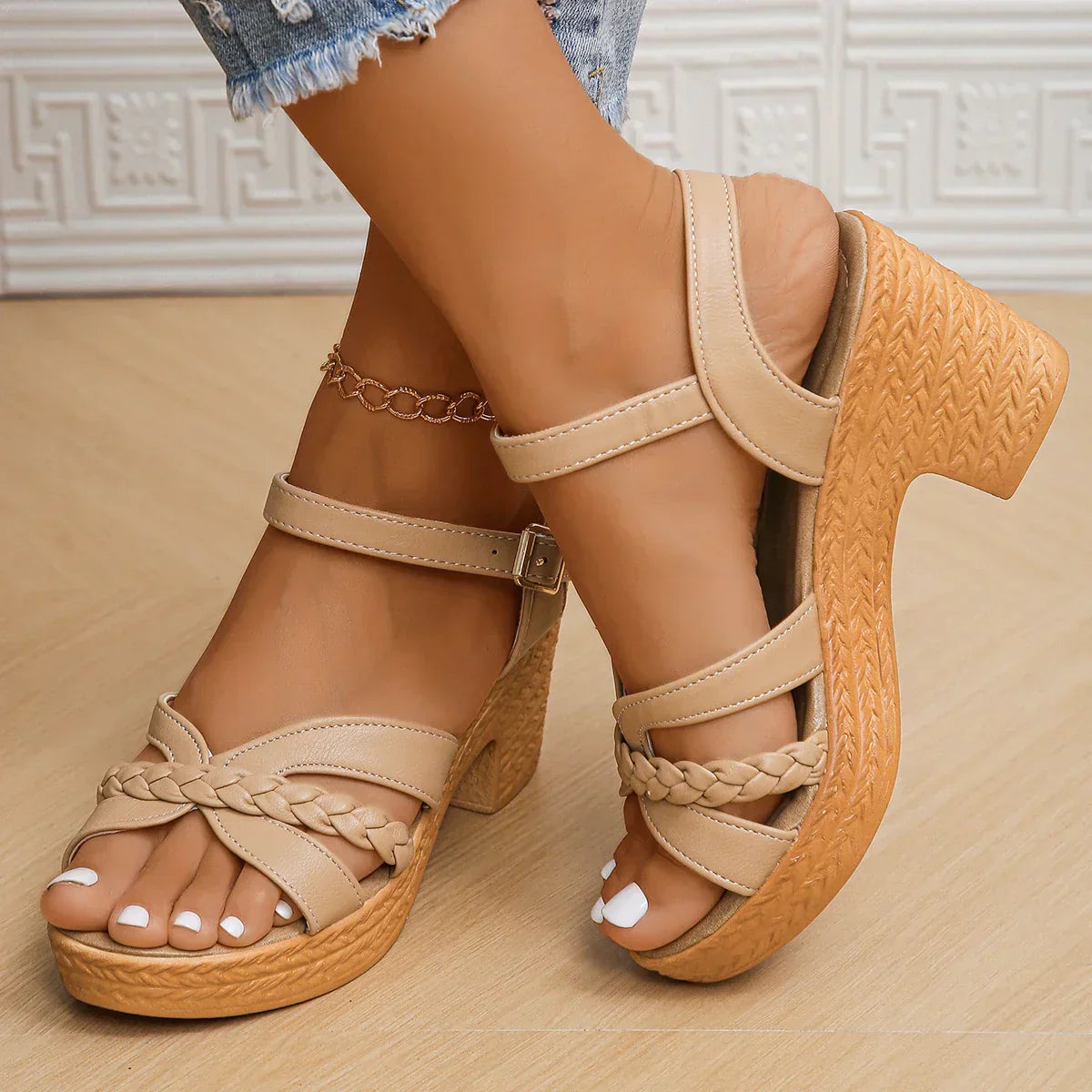 Gianna Klassiska Sandaler med Mellanhäl