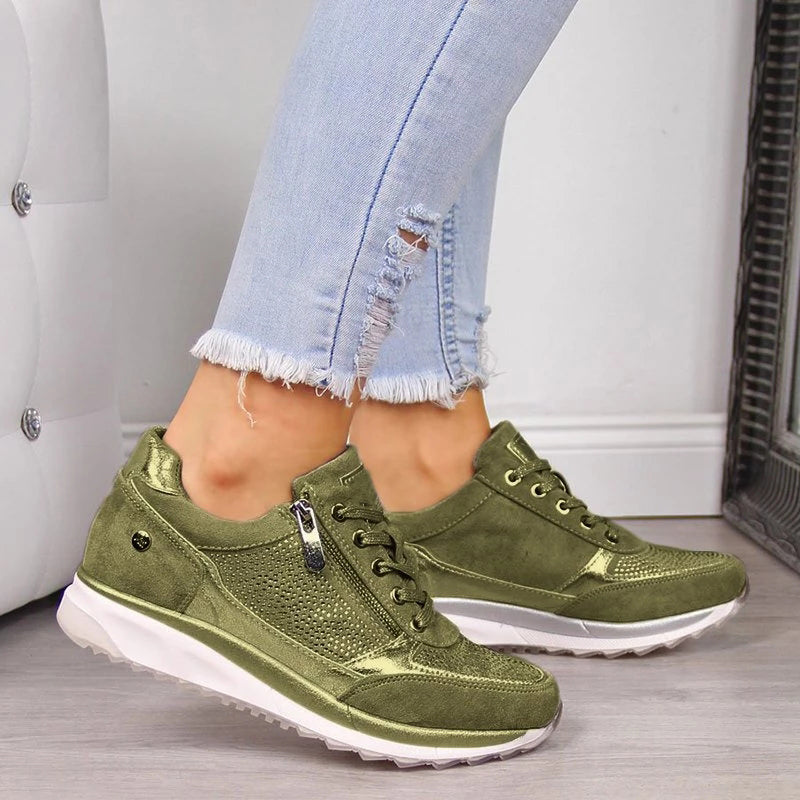 Aurora | Ortopediska Sneakers med Dragkedja