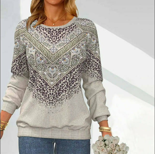Hailey | Stilren Tryckt Sweatshirt