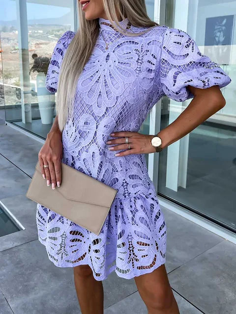 Marissa | Broderad Spetsklänning