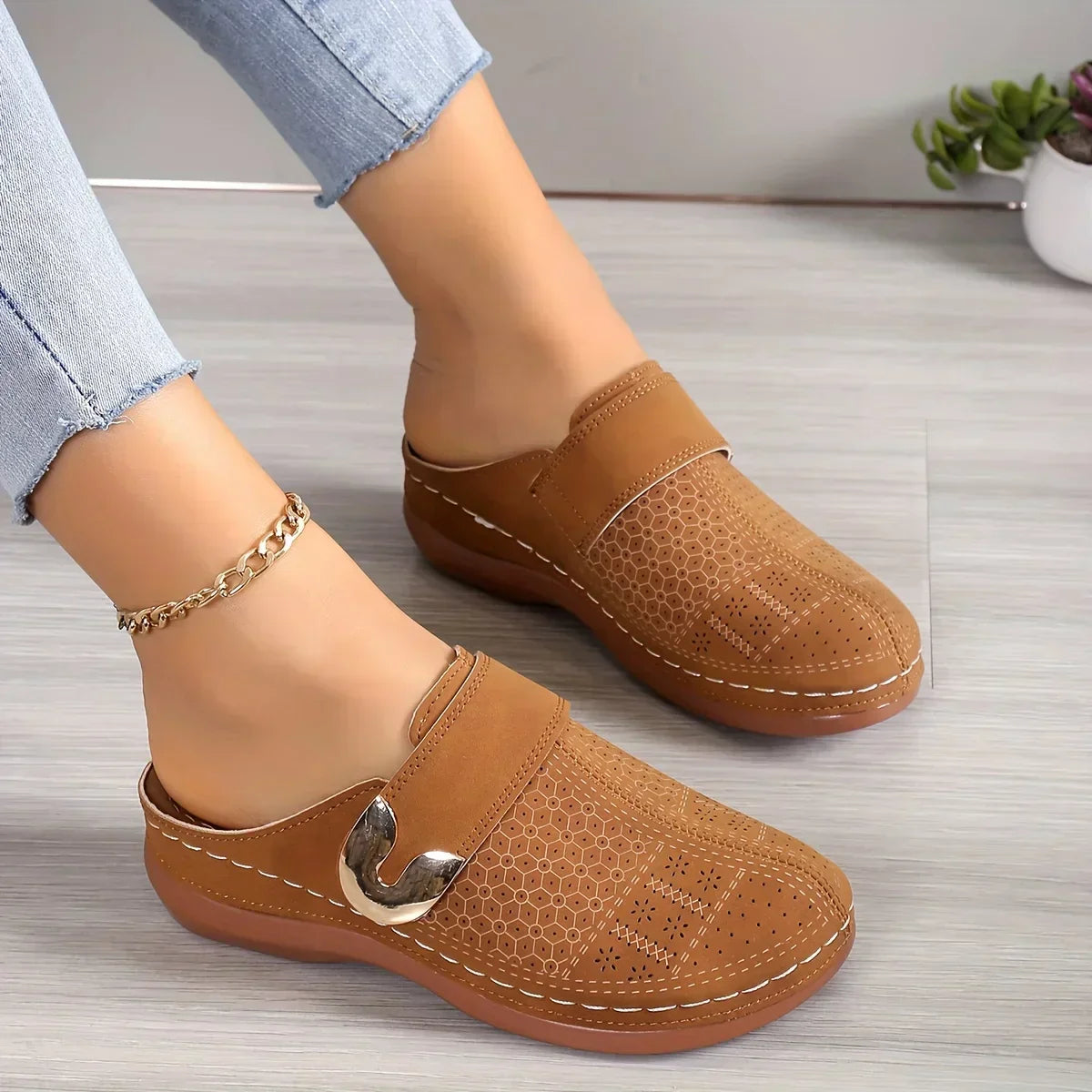 Caprielle Chic Stötdämpande Klacksandaler