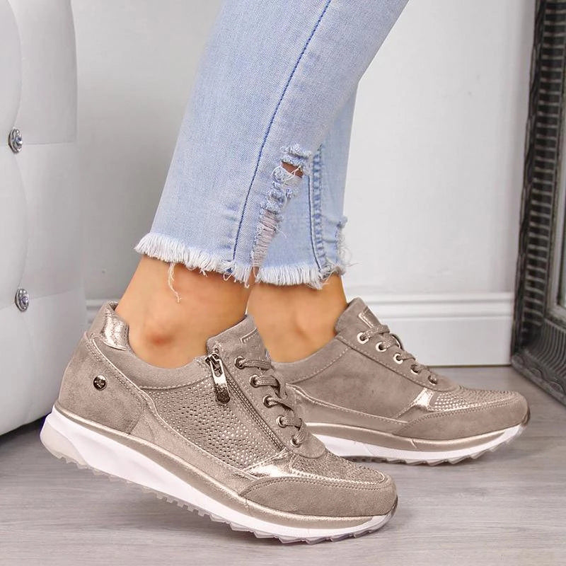 Aurora | Ortopediska Sneakers med Dragkedja