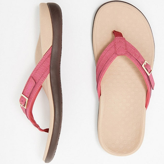 Ortopediska Bågfotsstöd Flip Flops för Damer