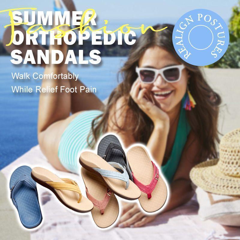 Ortopediska Bågfotsstöd Flip Flops för Damer