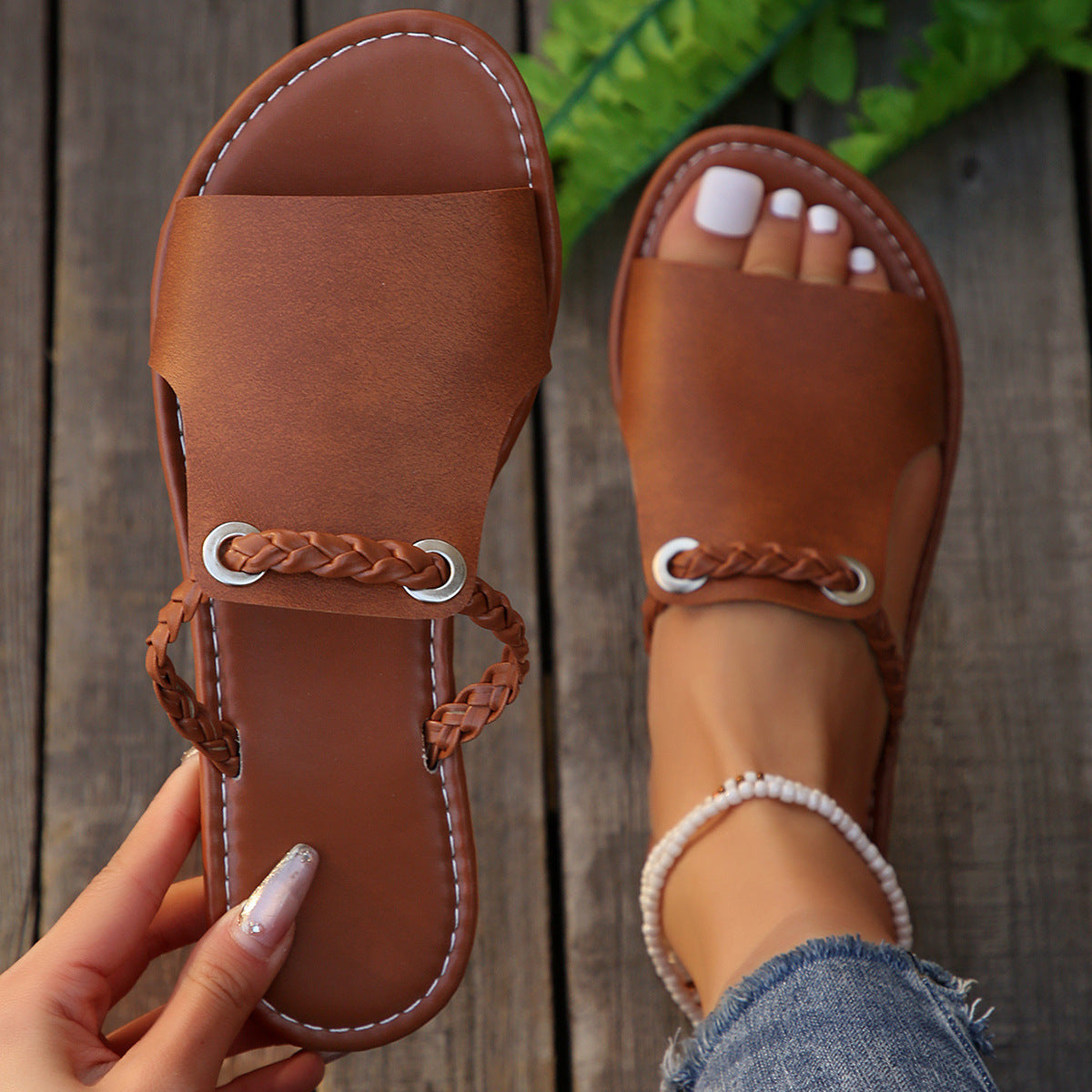 Isla | Ortopediska Slip-In Sandaler – Eleganta och Andningsbara