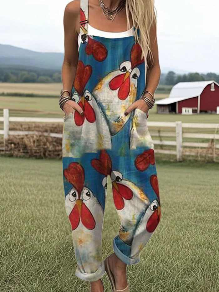 Vintage Vid Byxdress - Enkla Stil & Komfort för Kvinnor