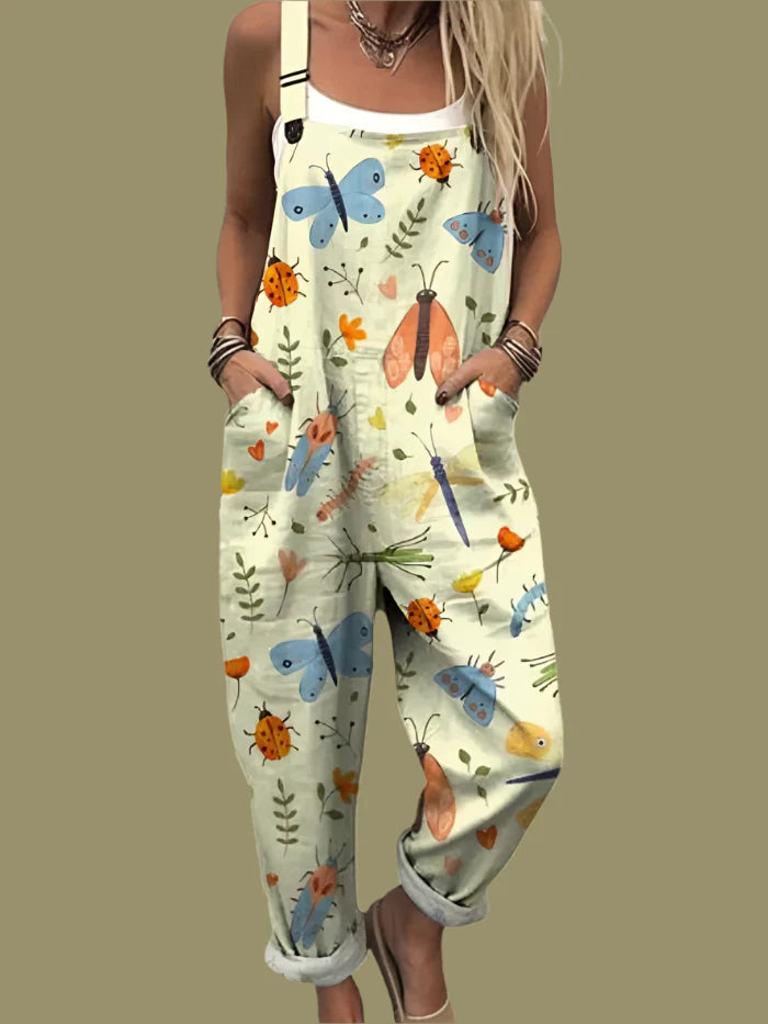 Catalina | Lätt Vintage Jumpsuit med Vida Ben