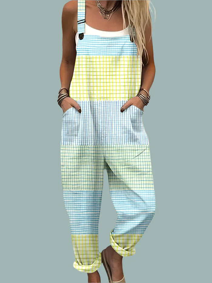 Leilani | Andningsbar Vintage Vidbyxoverall