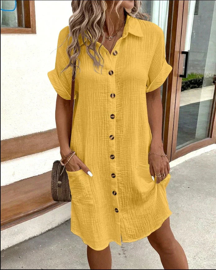 Aria - Klassisk Polo Casual Klänning