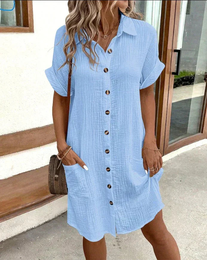 Aria - Klassisk Polo Casual Klänning