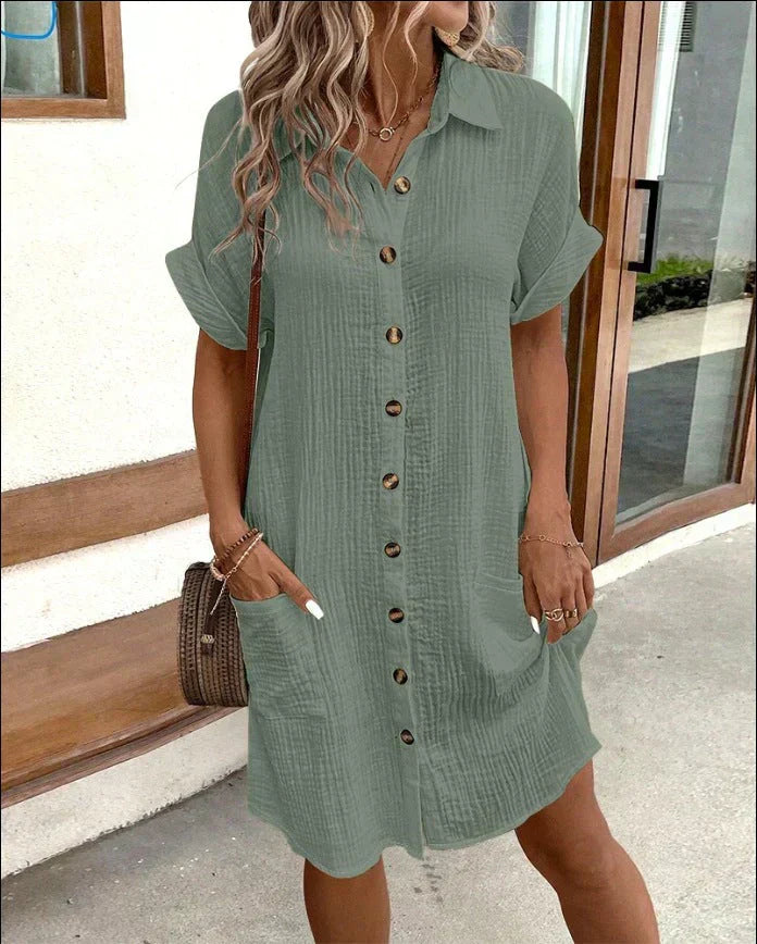 Aria - Klassisk Polo Casual Klänning