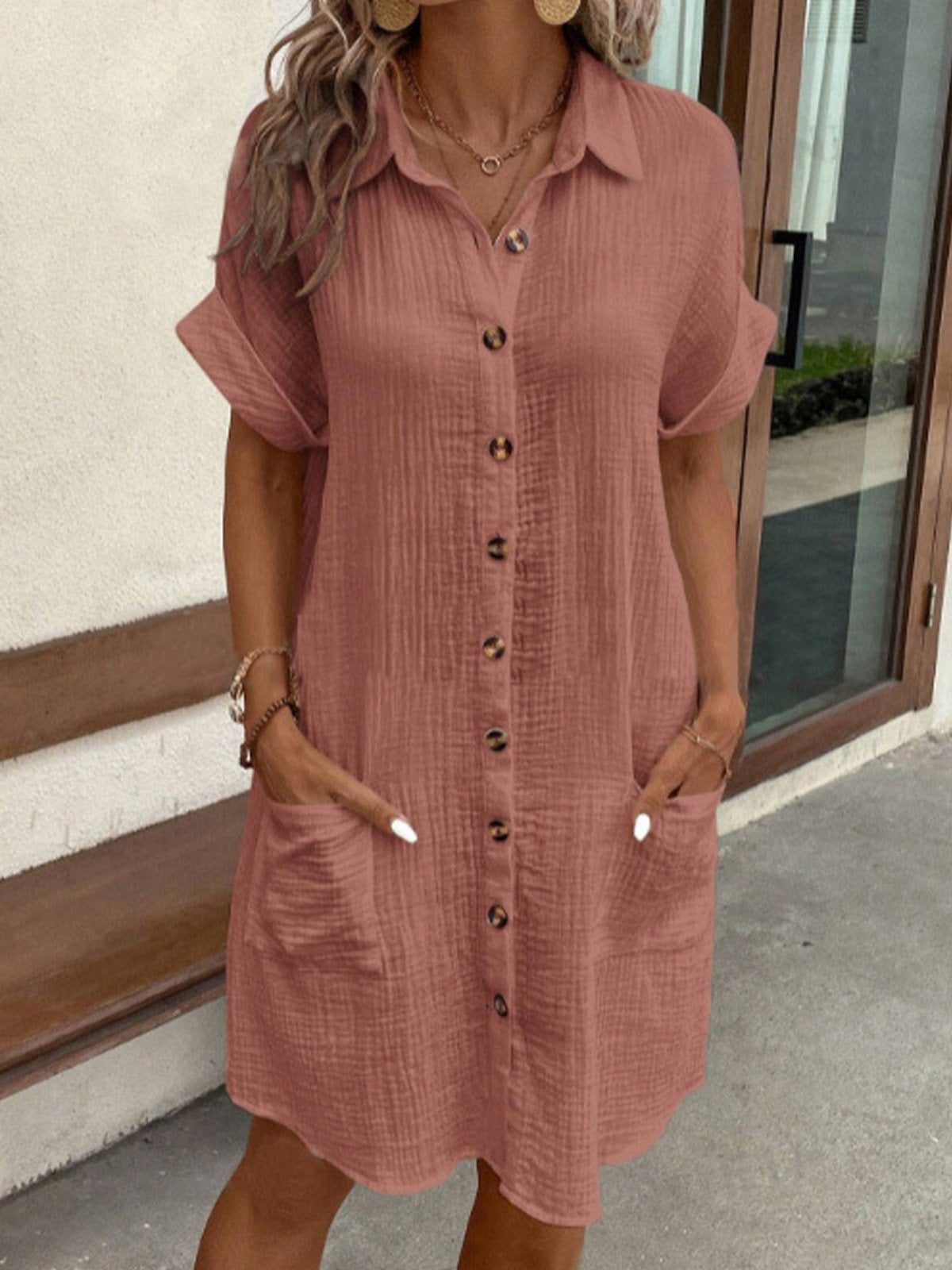 Aria - Klassisk Polo Casual Klänning