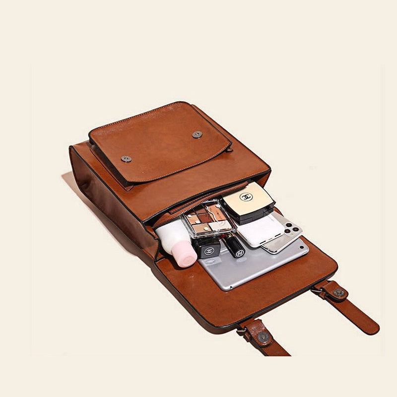 Vintage charm ryggsäck med spänne