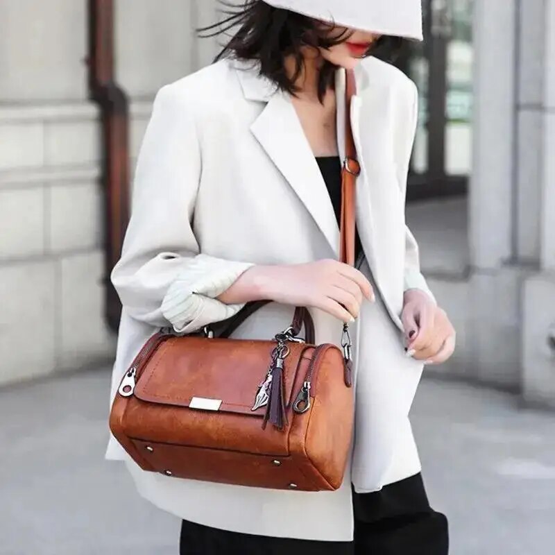 Elegant Strukturerad Crossbody-väska