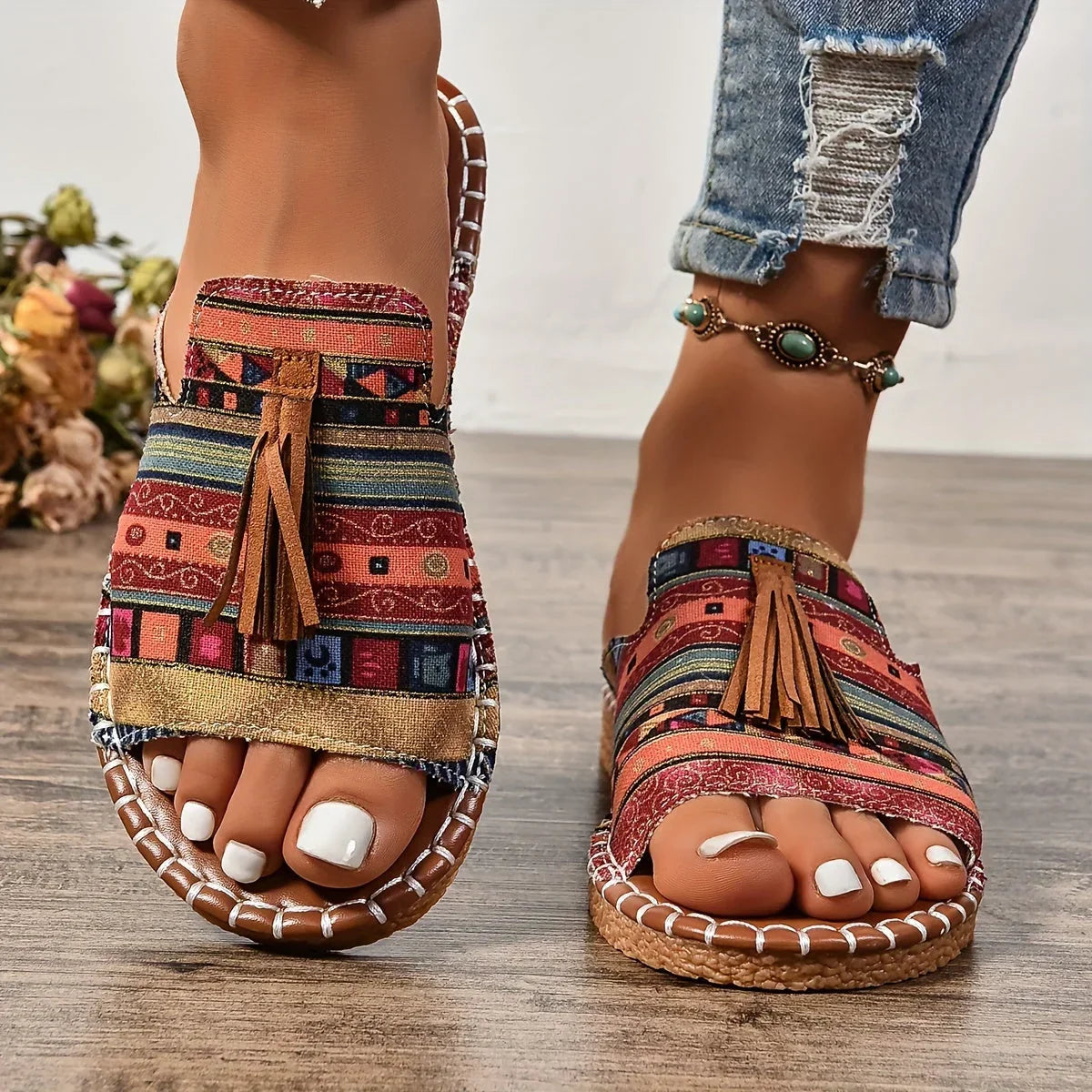 Leena - Bekväma platta ortopediska sandaler