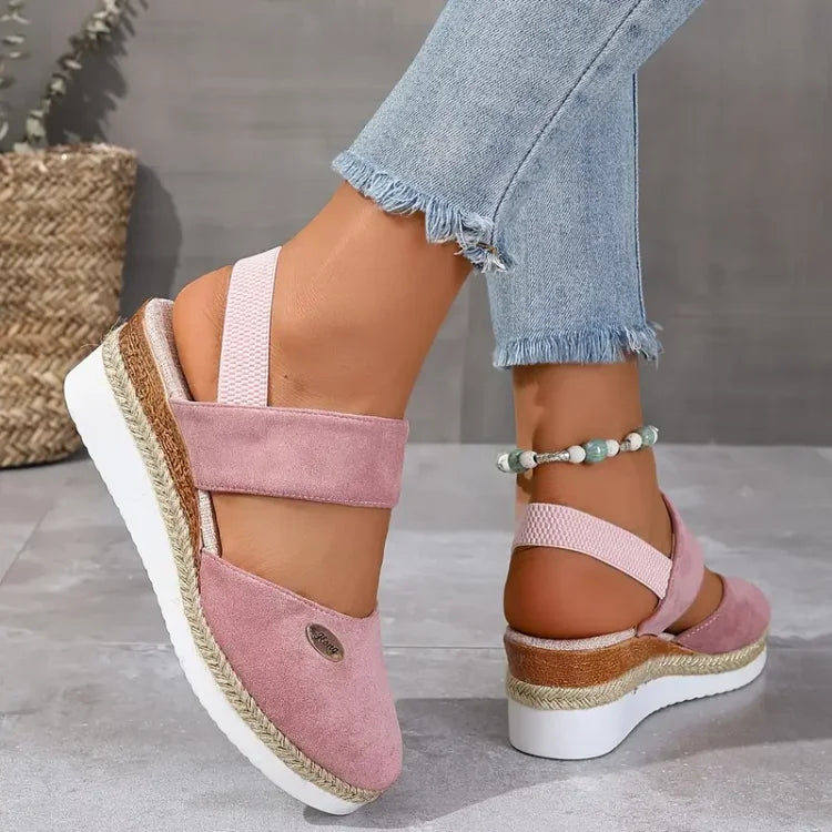 Antonia | Ortopediska Sandaler med Platå, Ventilerande och Avslappnade