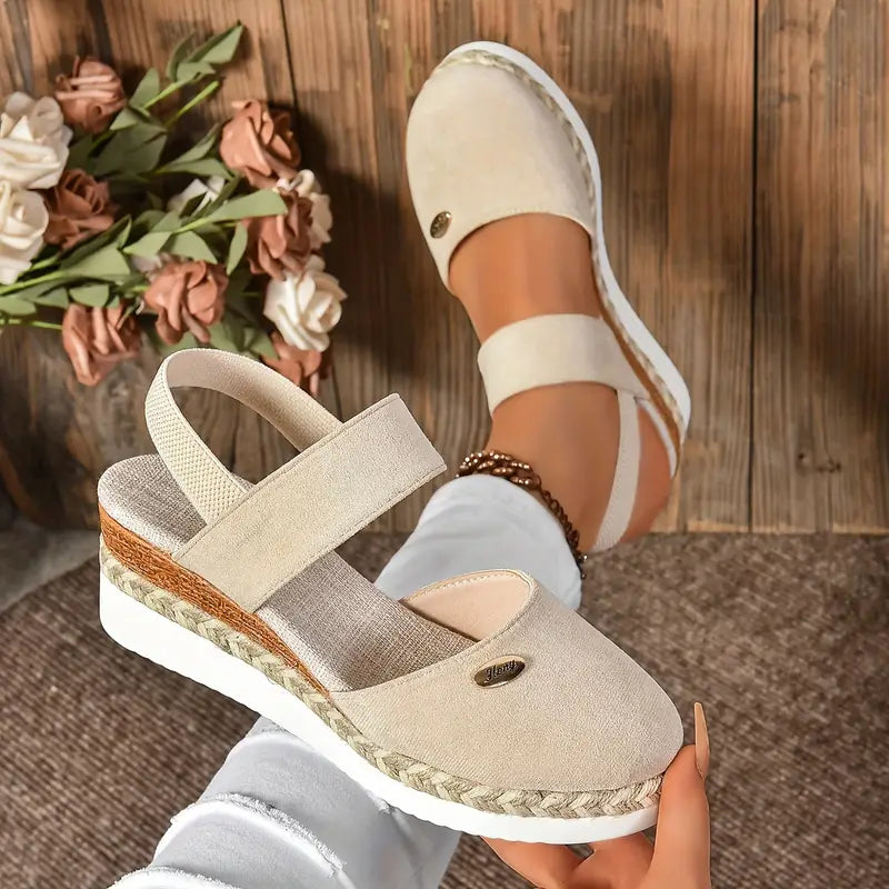 Antonia | Ortopediska sandaler med platå, ventilerande och avslappnade