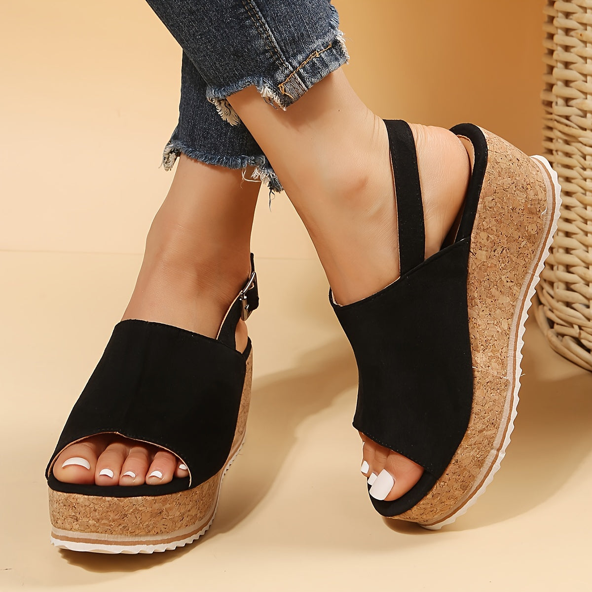 Savanna Slingback Wedge Sandaler