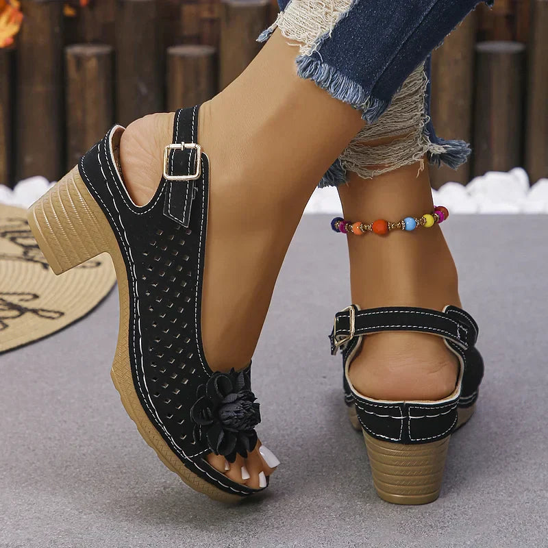 Imogen - Bekväm Sandal med Öppen Tå