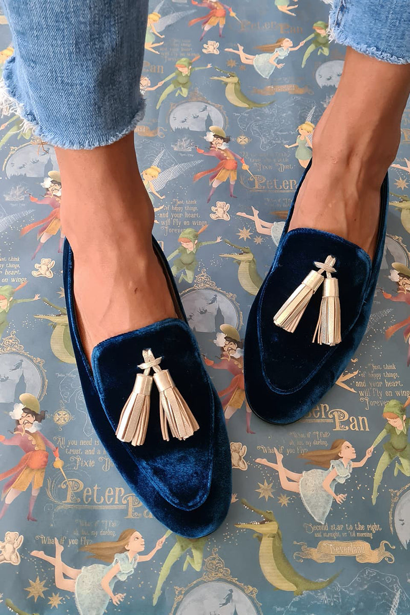 Mai - Retro slip-on med fransar