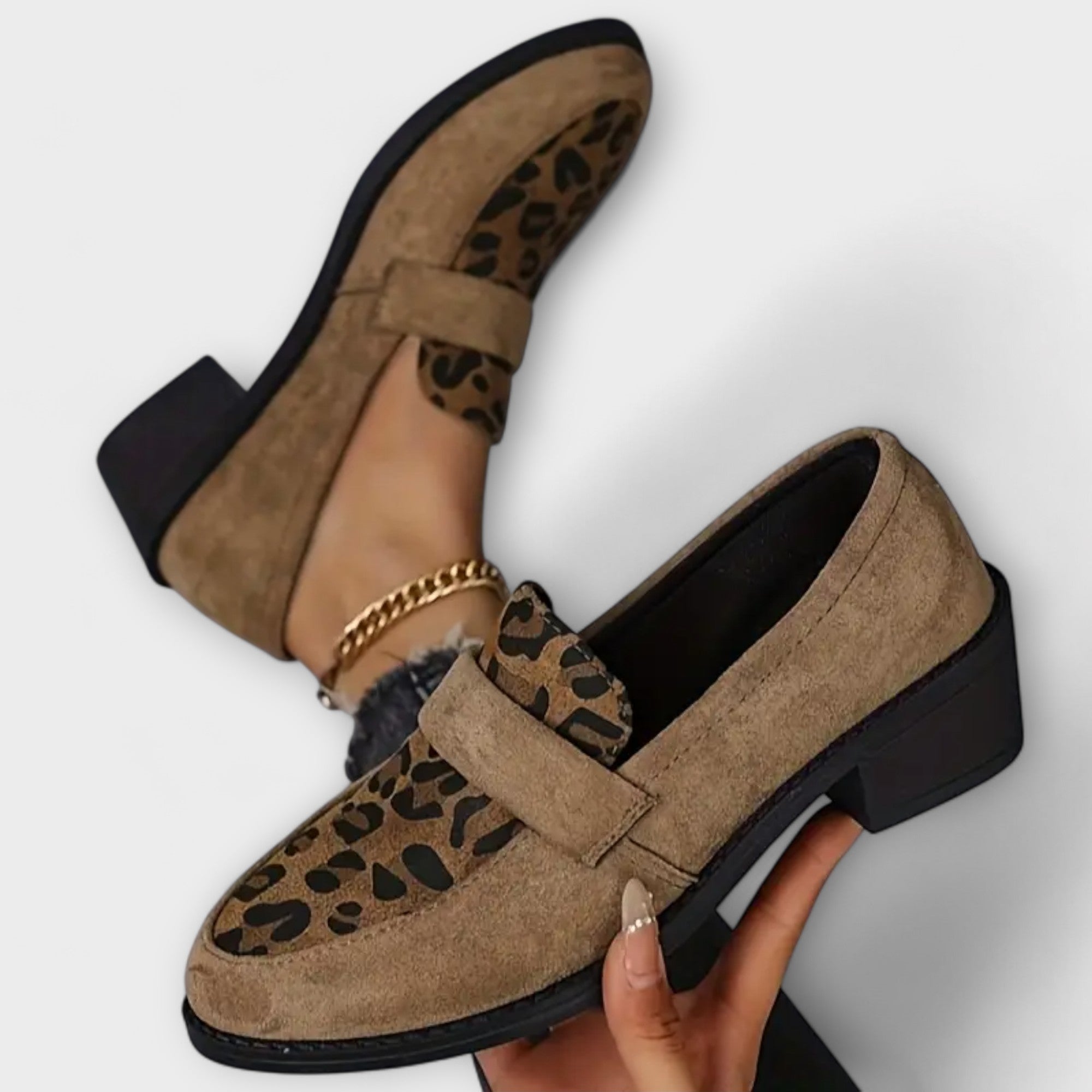 Karla | Eleganta Damskor med Leopardsprint