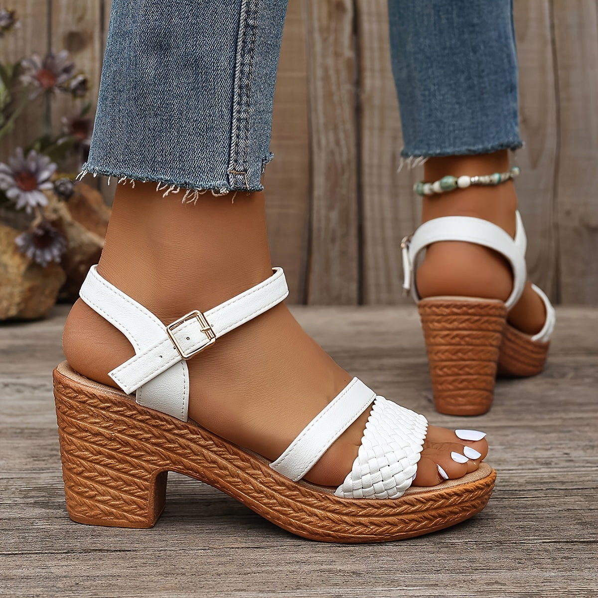 Haven Flätade Klack Sandaler