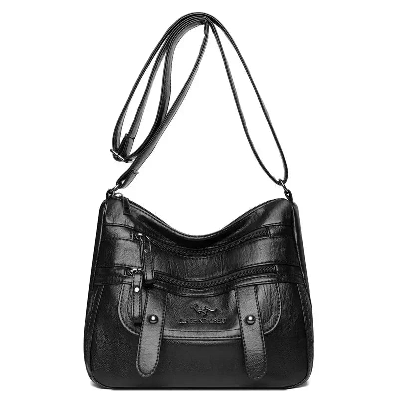 Wren - Stilren Retro Multi-Ficka PU Läderväska