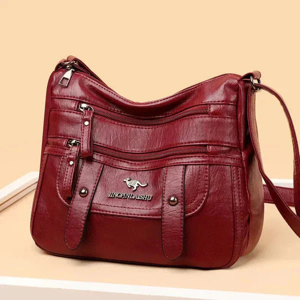 Wren - Stilren Retro Multi-Ficka PU Läderväska
