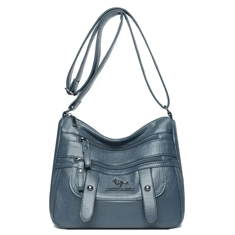 Wren - Stilren Retro Multi-Ficka PU Läderväska