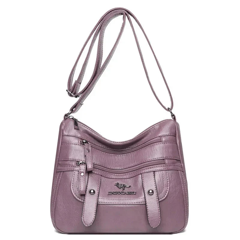 Wren - Stilren Retro Multi-Ficka PU Läderväska