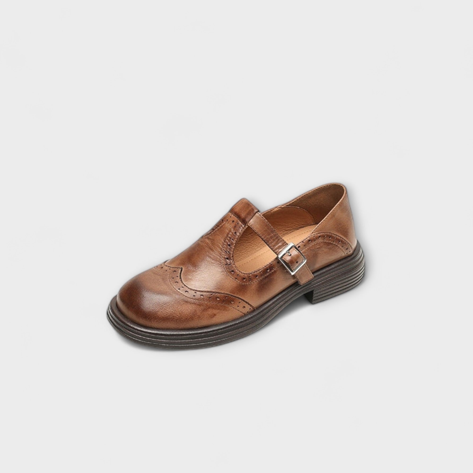 Velda | Eleganta Mary Janes i läder
