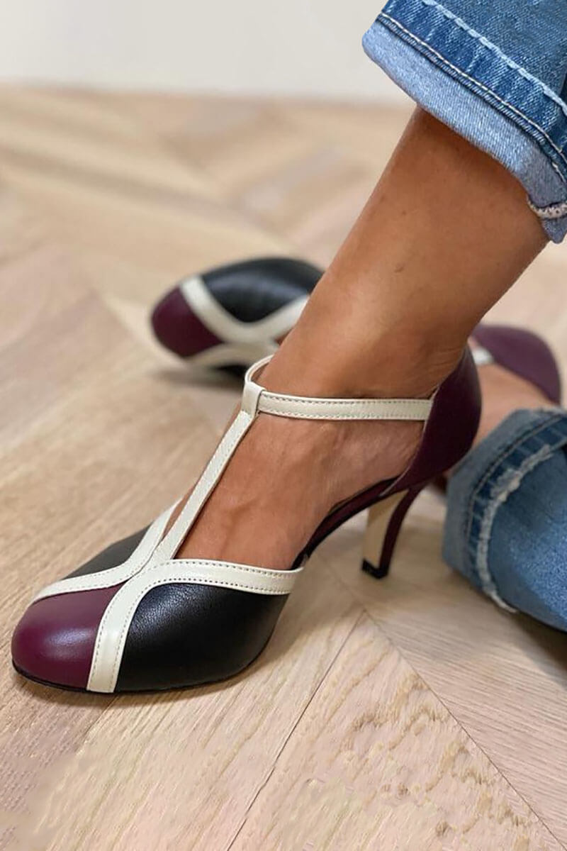 NOIRÉ | BEKVÄMA T-STRAP SANDALER