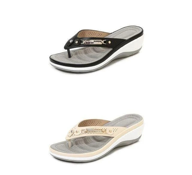 Alice Leroy | Mjuka vadderade flip-flops med tånrem