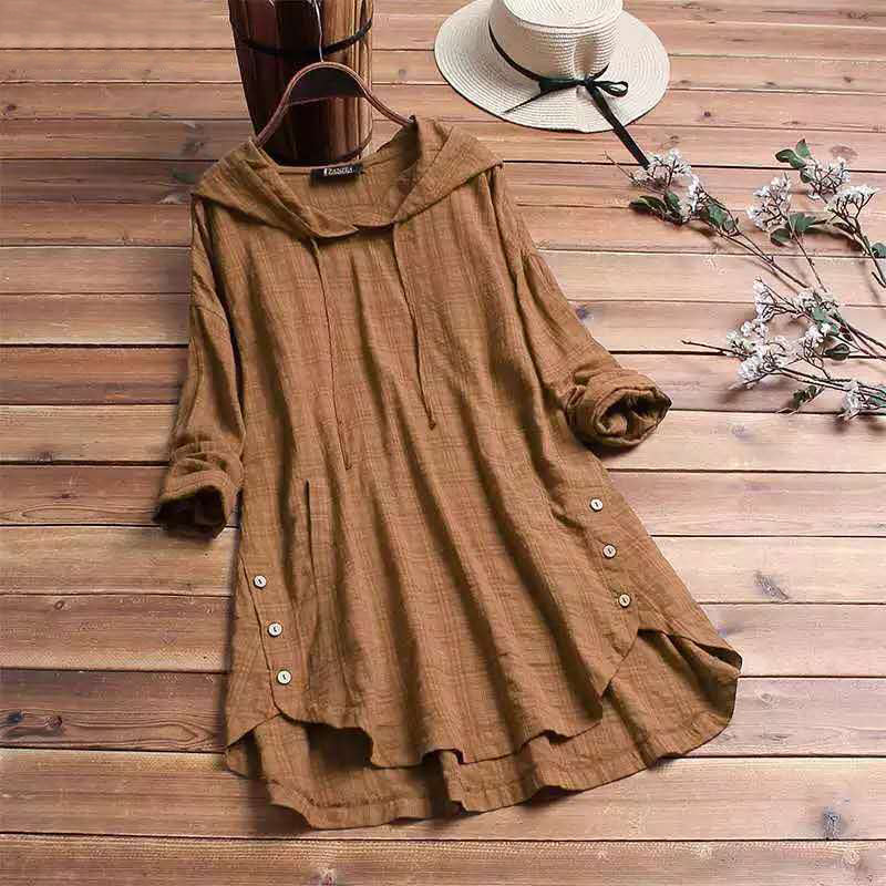Antoinette Ternet Hooded Blus - Mysig Vardaglig Stil