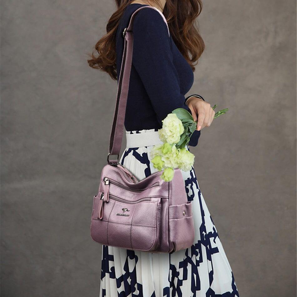 Evangeline - Designer Multi-Layer Crossbody Axelväska