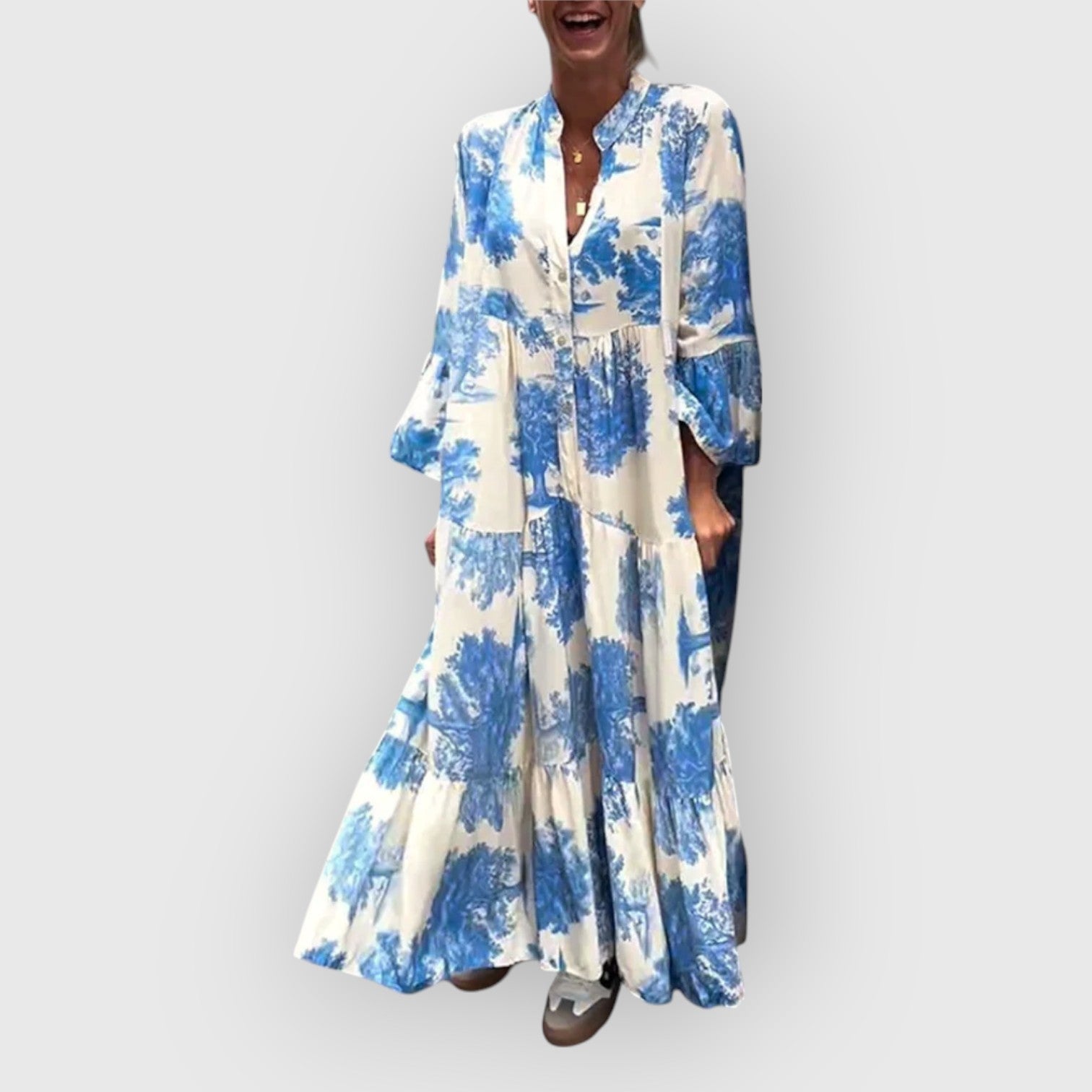Mirone | Blommor Maxi Klänning