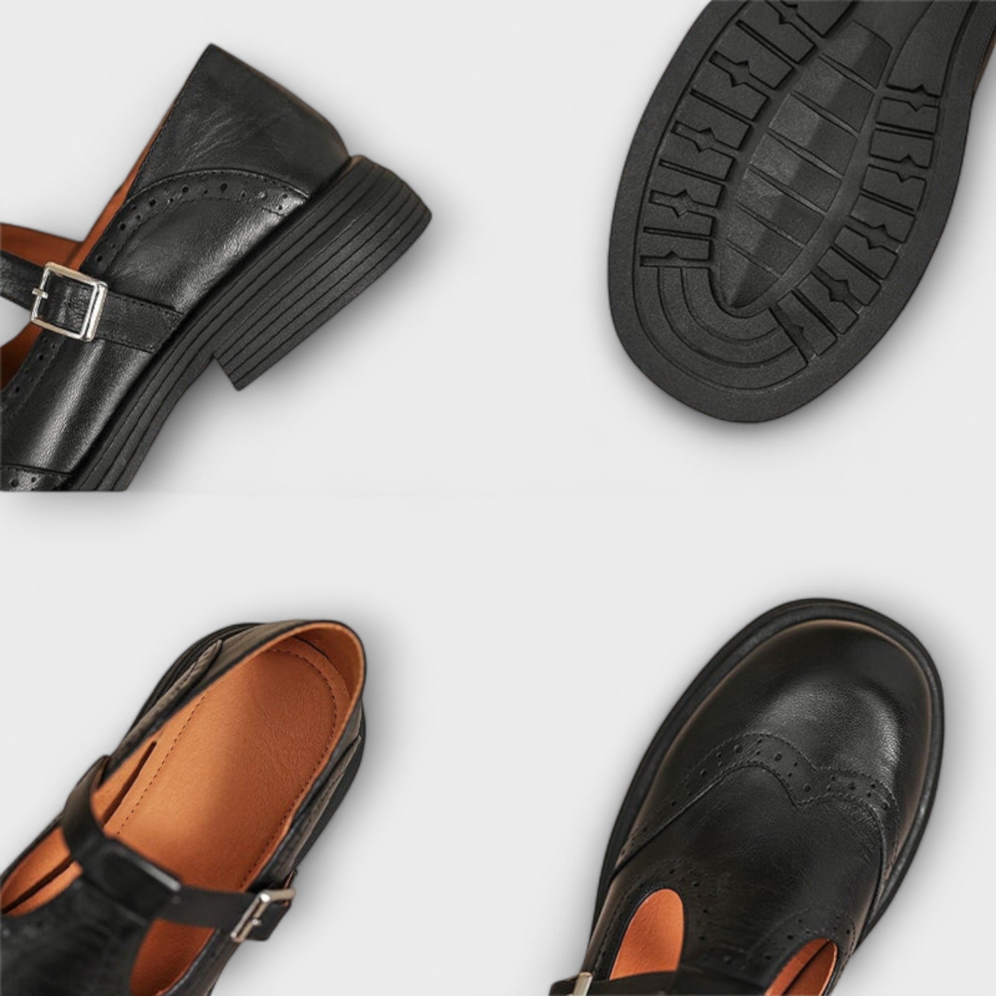 Velda | Eleganta Mary Janes i läder