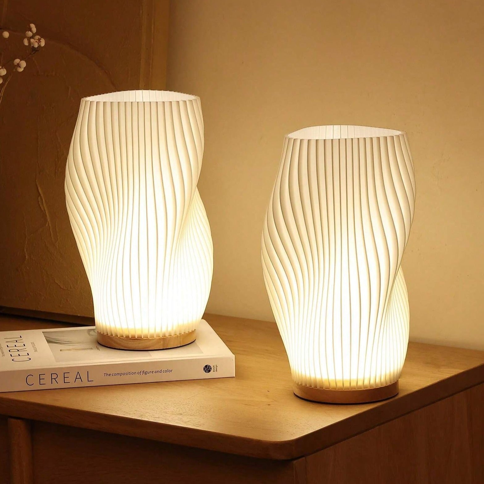 Incandia Vågformad Bordslampa