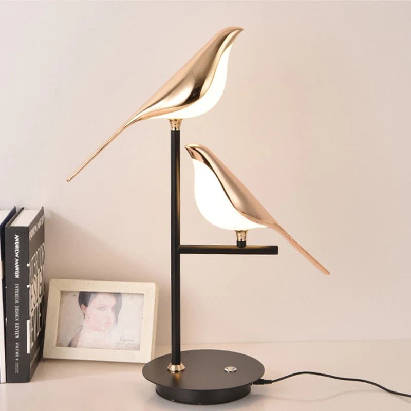 Ombre LED Fågel Bordslampa