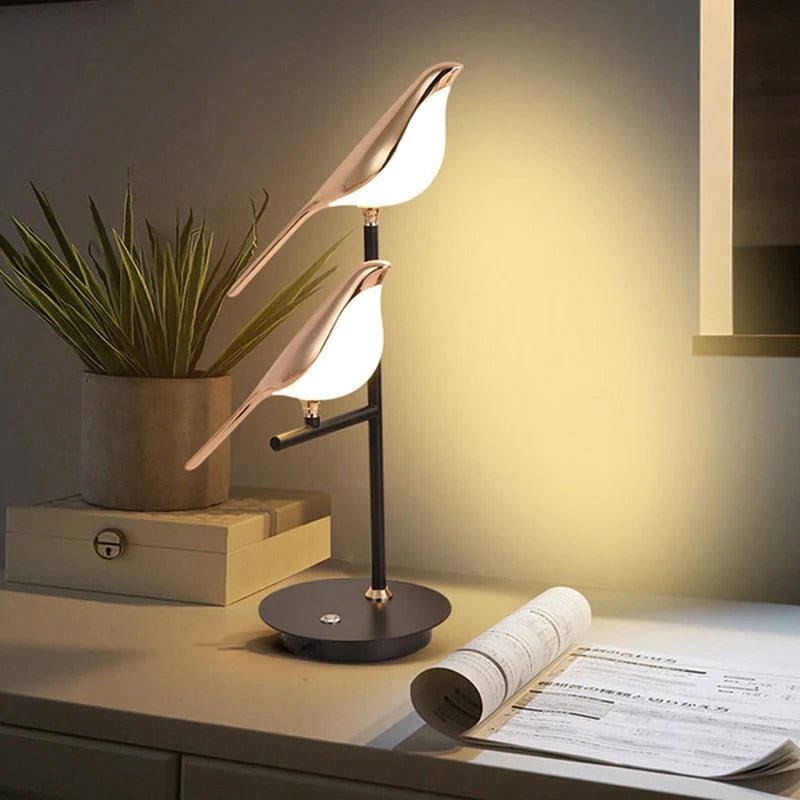 Ombre LED Fågel Bordslampa